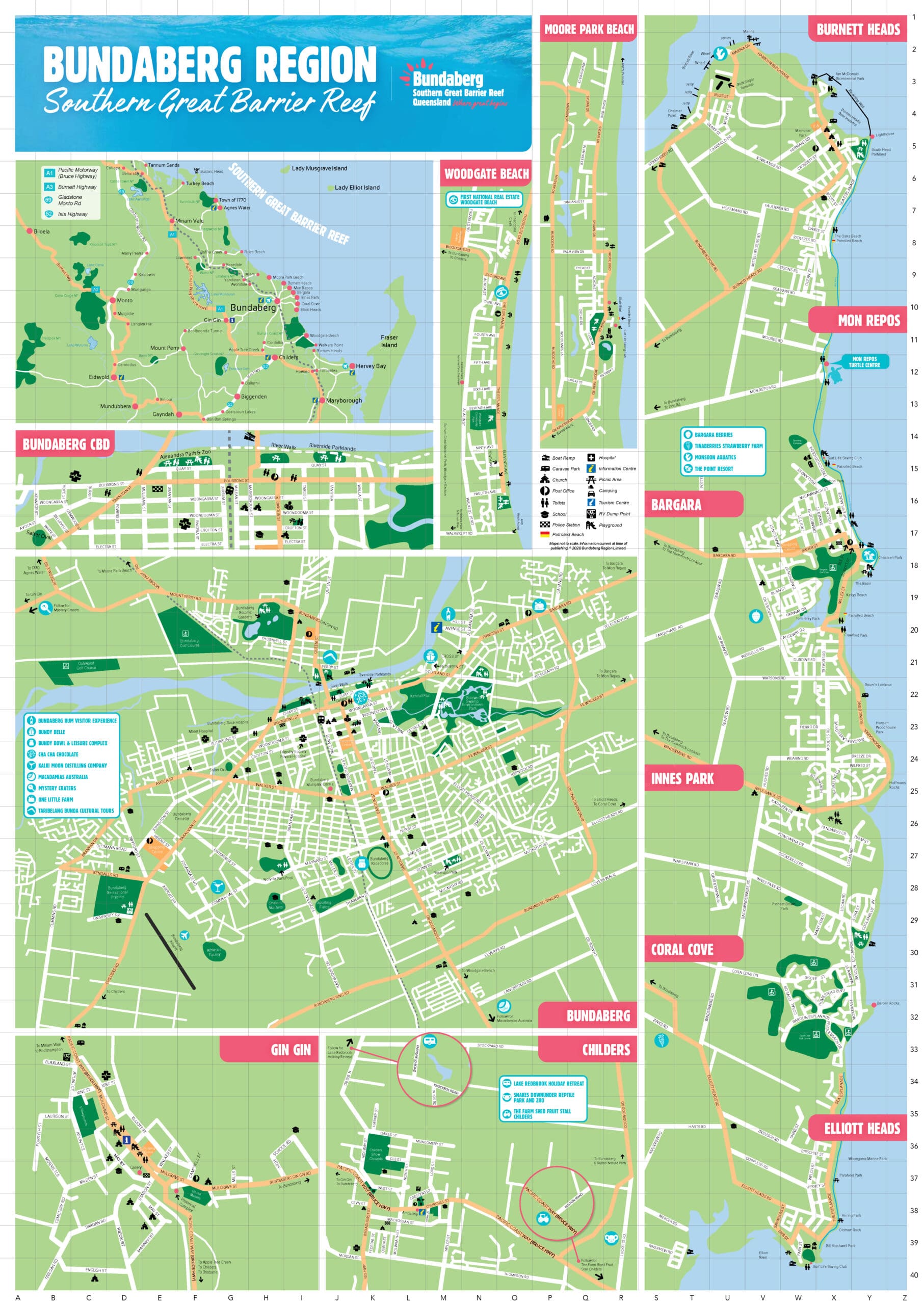 Bundaberg Region Visitor Map